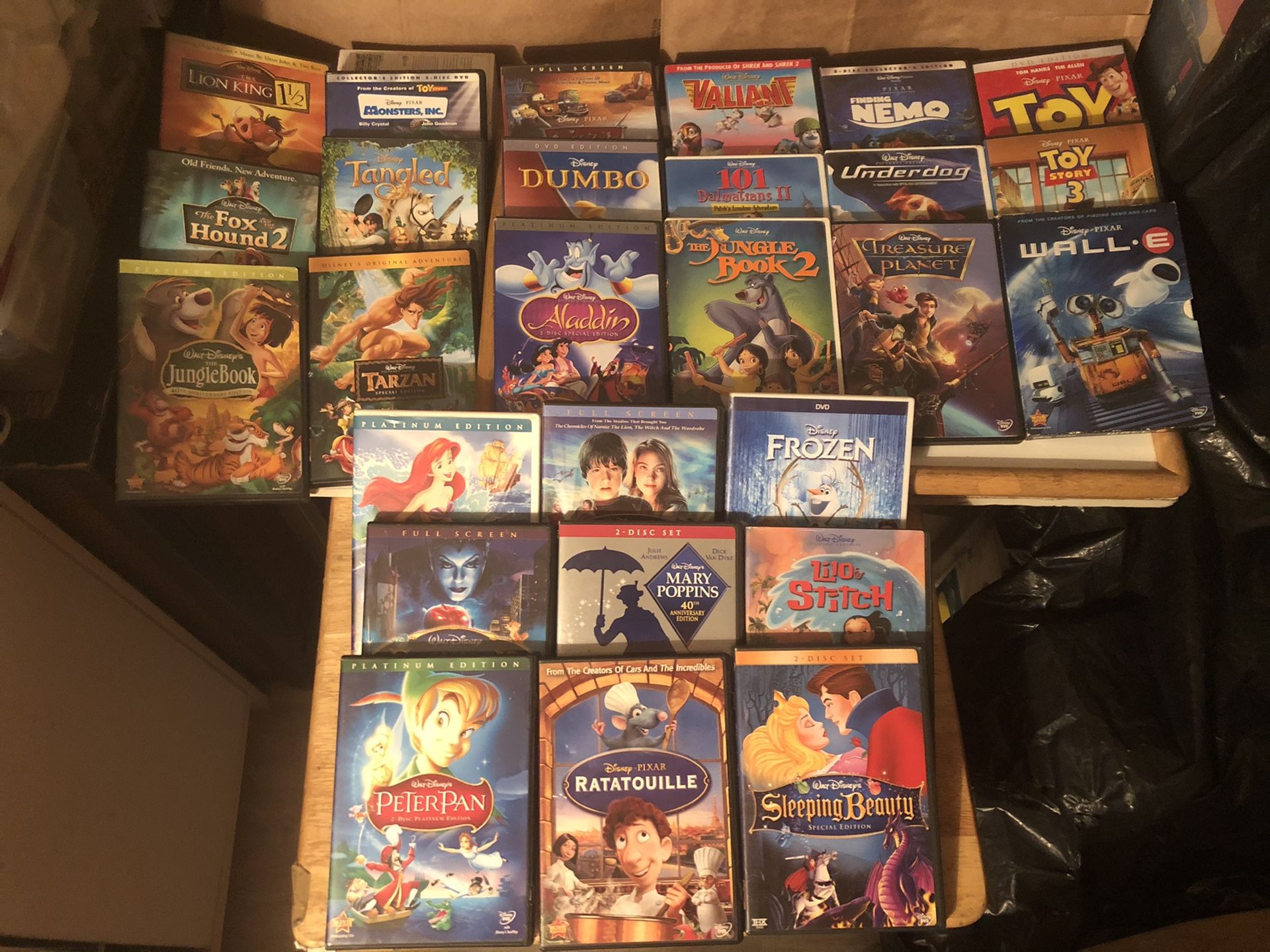 Disney DVDs LOT of 30 (+ 2 free bonus DVDs)