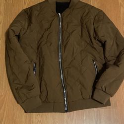 Brand New warm puffy brown jackets$60 each OBO