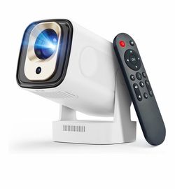 Portable Projector with Wifi 6 and Bluetooth 5.4, Auto Keystone, 5W Speaker