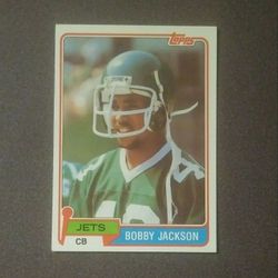1981 Topps Bobby Jackson New York Jets N.Y.  #363 Football Card Vintage Collectible Sports NFL