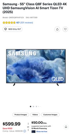 55” Samsung TV w/ Mount