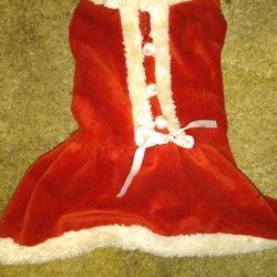 Mrs Claus Santa Suit Fof Medium Dog