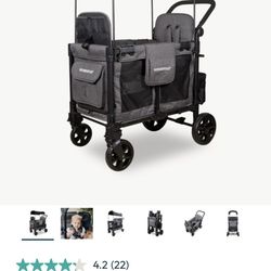 Wonderfold W Elite Pro Stroller Wagon Charcoal Grey