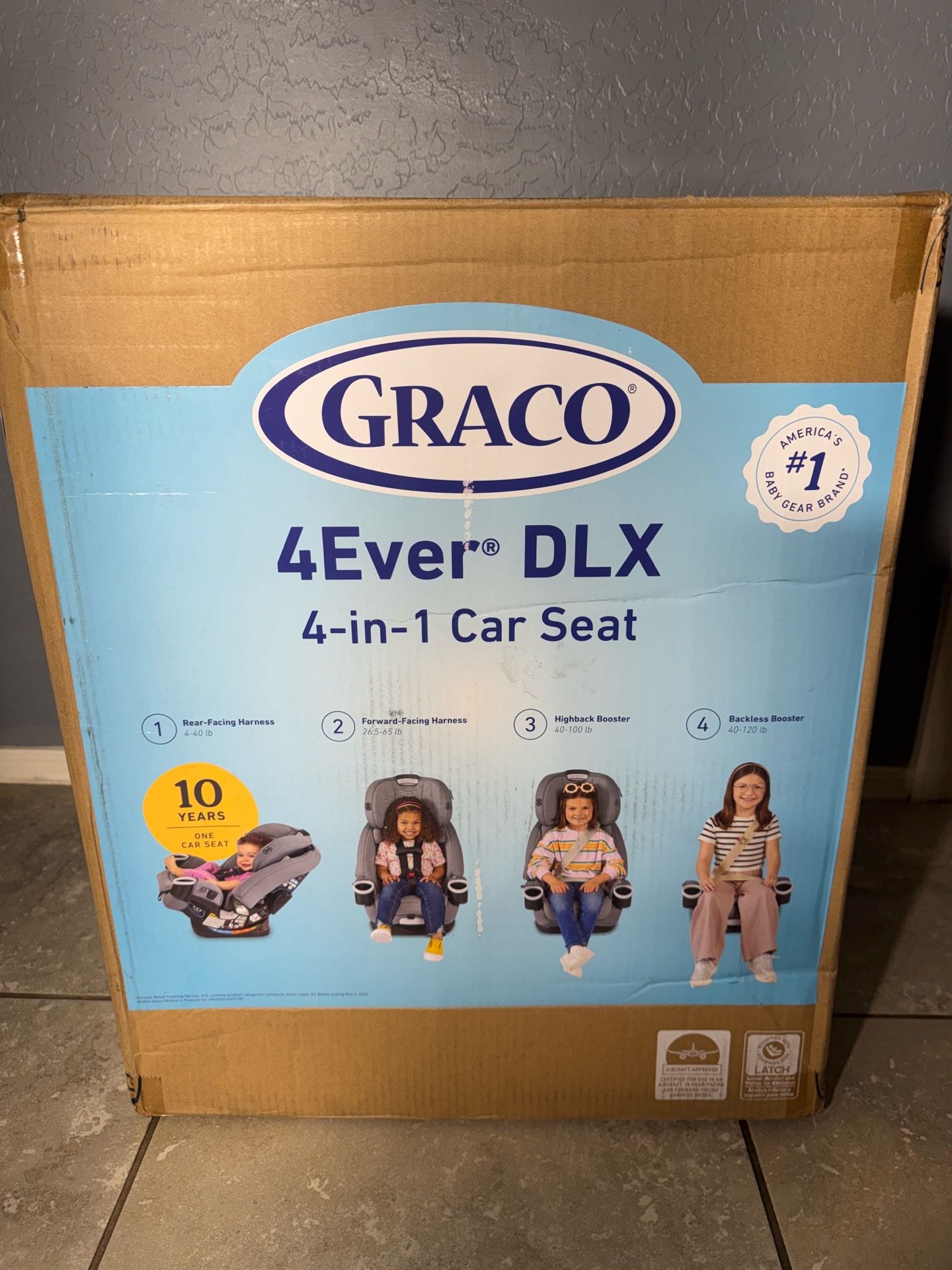New 4Ever DLX Car Seat