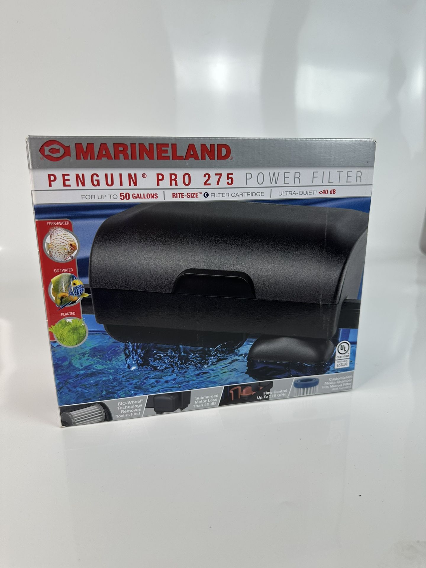 Marineland Penguin Pro 275 Power Filter Aquarium Fish Tank