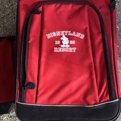 Disney Mickey Mouse Small Rolling Suitcase W/ tote Bag