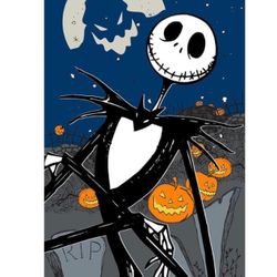 Disney Tim Burton's Jack Skellington Beach Towel 27 x 54