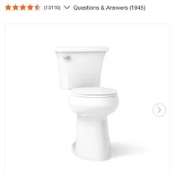Highline Arc Extra Tall 12 in. Rough In 2-Piece 1.28 GPF Single Flush Round Toilet in White with Soft Close Seat