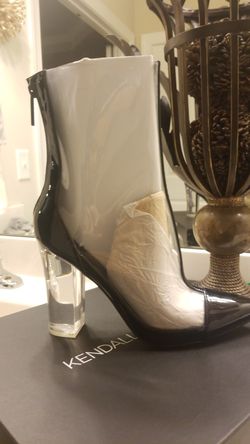 Kendall+Kylie Clear and Black Boot
