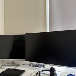 27 inch HP Double Monitors