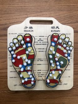Wooden Acupressure Foot Board New in Box