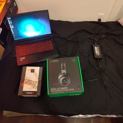 High End Gaming Laptop and Headphones *READ DESCRIPTION"