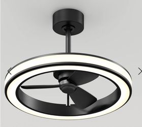 Edwin 23 in. (58 cm) LED modern fandelier ceiling fan with light - includes remote