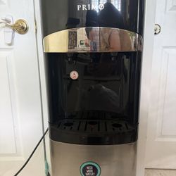 Primo Electronic Control Black and Stainless Steel Bottom Load Water Cooler