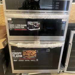 LG Built In Double Microwave/air Fryer 