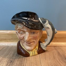 Rare Royal Doulton The Poacher D6781 Character Toby Jug Mug Colourway Edition