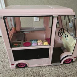 Our Generation Ice Cream Truck for 18 Inch Dolls, Pink
