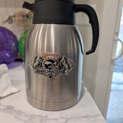 Denver Broncos Stainless Steel Pitcher, 10 In Tall