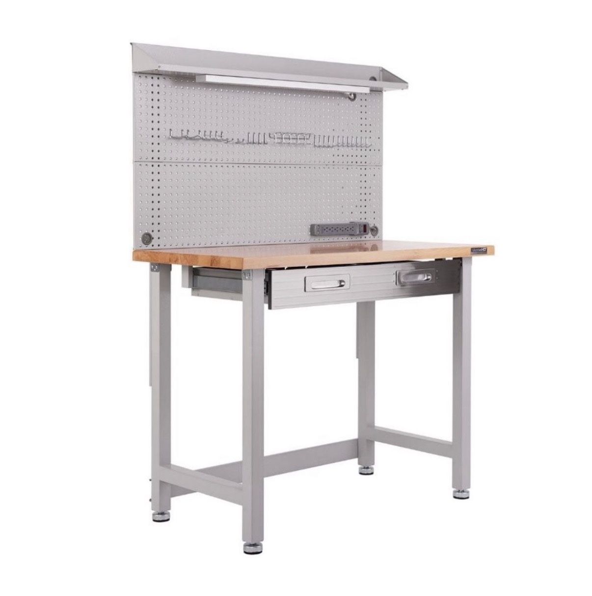 Seville Classics UltraHD Lighted Workbench, 48" W x 24" D x 65.5" H Brand New In Box
