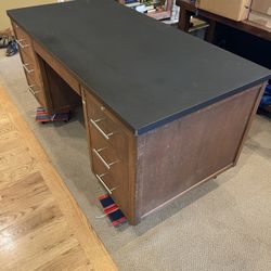 Heavy Duty Wooden Desk - Free If Picked Up In Next 2Hrs