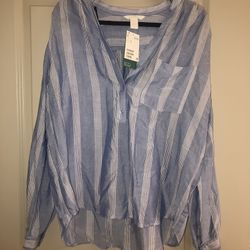 (NEW) Womens Long Sleeved H&M Top Size 10