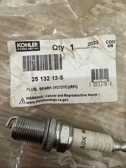 OEM Kohler 25 132 13-S Spark Plug XC12YC RFI Genuine Engine Ignition Plug