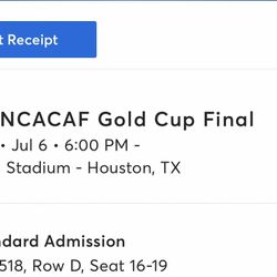 Cóncacaf Gold Cup Final Tickets