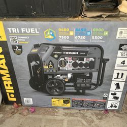 Firman 7500W Running / 9400W Peak Tri Fuel Generator