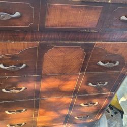 1930s art deco tallboy dresser