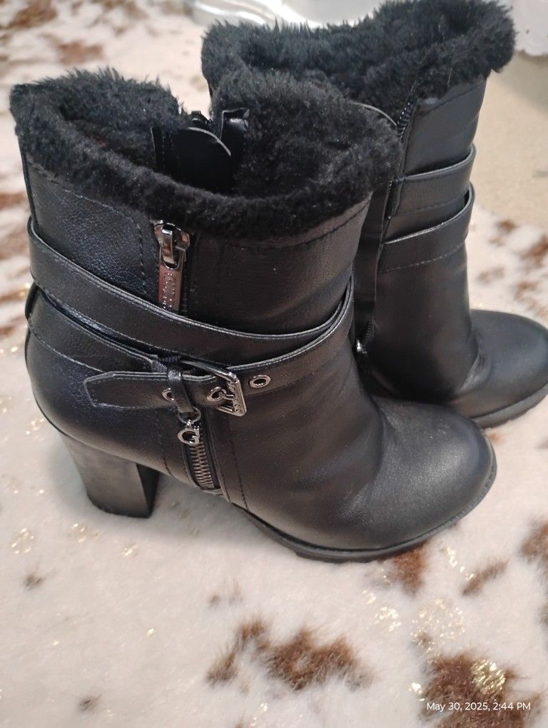 Guess Black Heel Boots
