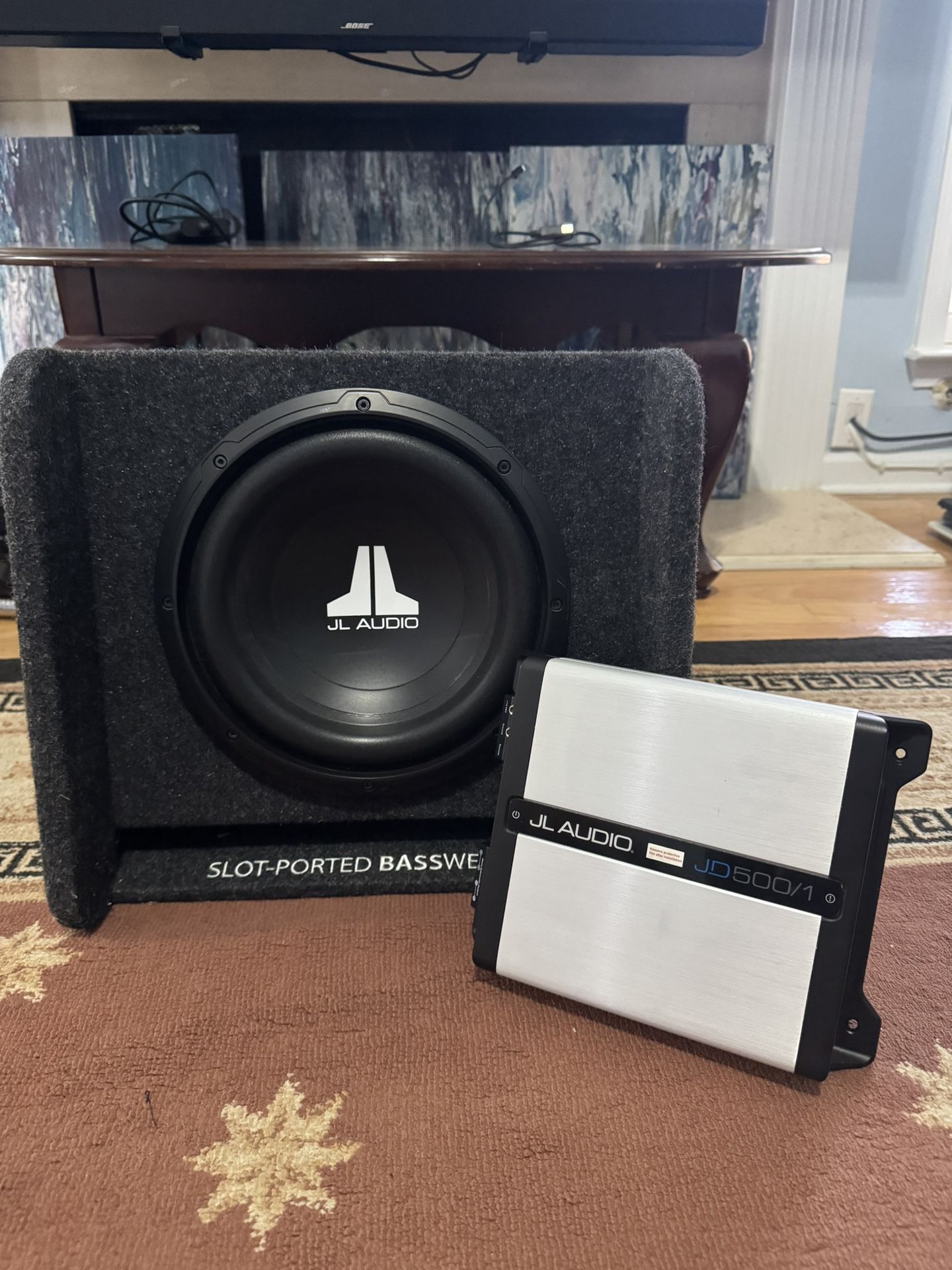 JL Subwoofer And Amp