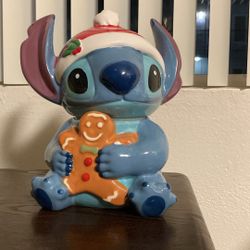 Stitch Christmas Cookie Jar