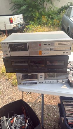 3 Tape Decks *Untested* As Is