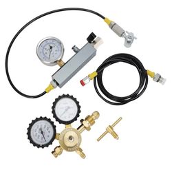 Nitrogen Shock Fill Kit with Schrader Valve 556 & 700 PSI Gauge - High-Pressure Regulator Tool