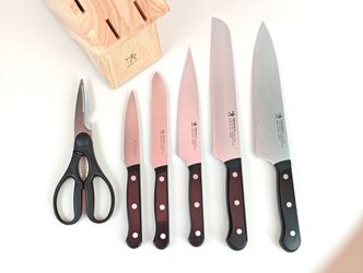 Henckels 7 Knife set 3 Henckels Cutting Board Bundle