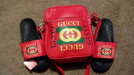 Gucci Book Bag N Slides