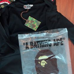 Bape Shark Hoodie Camo