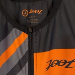 Zoot Men's Triathlon Suit with Orange and Gray Stripes