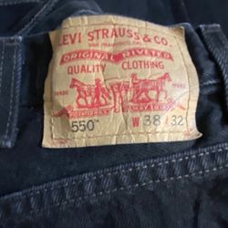 Mens 38x32 Black Levi’s