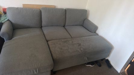 2 piece couch with storage