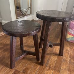 Pottery Barn Rustic Stools