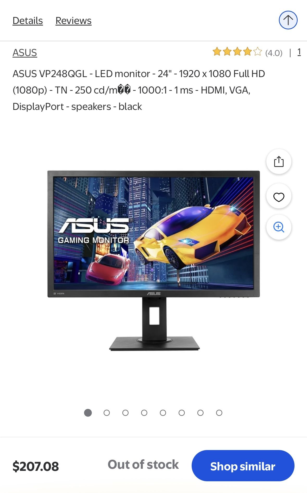 Asus Gaming Monitor