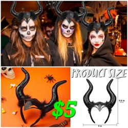 👻HORNS FOR MALEFICENT COSTUME FOR GIRLS AND ADULTS