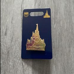 WDW 50th Anniversary EARidescent Cinderella Castle Walt Disney World Pin