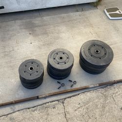 Barbell Bar and weights 