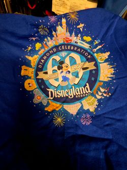 Disneyland 60th anniversary celebration zip up sweater hoodie xxl