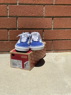 Men’s vans blue checkerboard