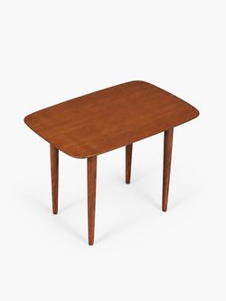 Scandinavian Mid Century Modern Walnut Side Table by Dux, c.1960's - Delivery Available