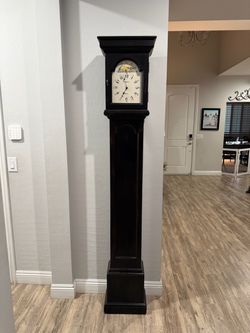Howard Miller Grandfather Clock Dark Wood