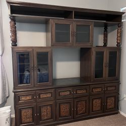 Entertainment Center TV Stand Display Hitch Organizer Storage Shelf